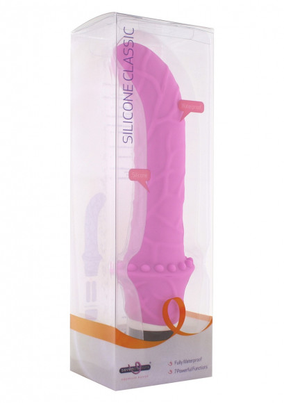 Розовый вибратор CLASSIC G-SPOT - 23 см.