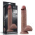 Коричневый фаллоимитатор 9 Dual Layered Silicone - 23,5 см.