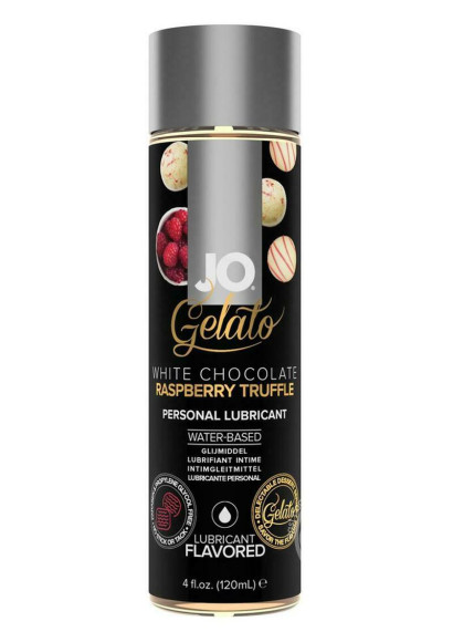 Лубрикант с ароматом трюфелей из белого шоколада и малины JO GELATO WHITE CHOCOLATE RASPBERRY TRUFFLE - 120 мл. Лубрикант с ароматом трюфелей из белого шоколада и малины JO GELATO WHITE CHOCOLATE RASPBERRY TRUFFLE - 120 мл.