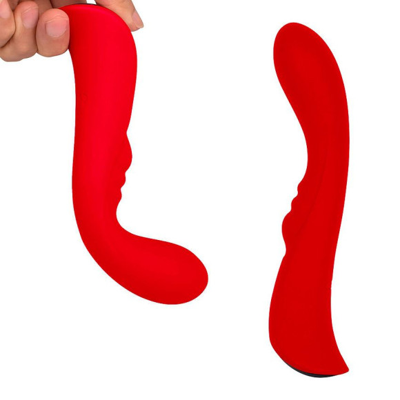 Красный вибромассажер 6 Silicone G-Spot Fun - 19,1 см. Красный вибромассажер 6 Silicone G-Spot Fun - 19,1 см.