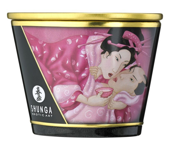Массажная свеча Rose Petals с ароматом розы - 170 мл. Массажная свеча Rose Petals с ароматом розы - 170 мл.