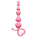Розовая анальная цепочка Begginers Beads - 18 см. Розовая анальная цепочка Begginers Beads - 18 см.