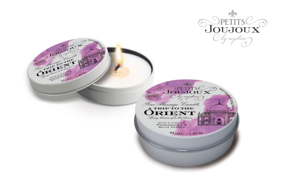Массажная свеча Petits Joujoux Orient с ароматом граната и белого перца - 33 гр. Массажная свеча Petits Joujoux Orient с ароматом граната и белого перца - 33 гр.