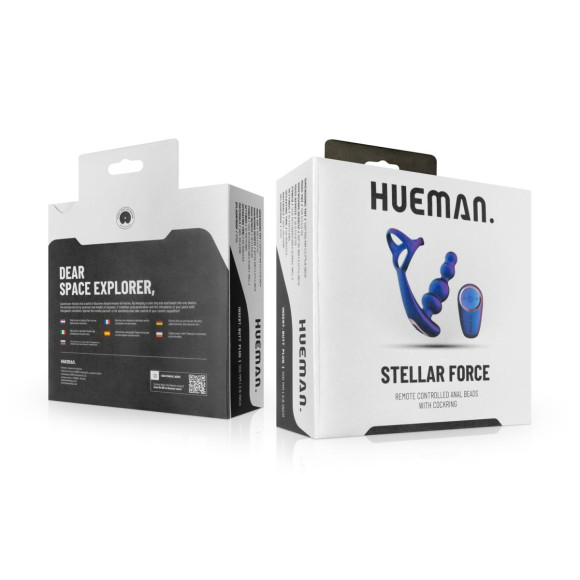 Фиолетовое эрекционное виброкольцо с анальной ёлочкой Stellar Force