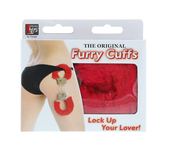 Металлические наручники с красной меховой опушкой METAL HANDCUFF WITH PLUSH RED Металлические наручники с красной меховой опушкой METAL HANDCUFF WITH PLUSH RED