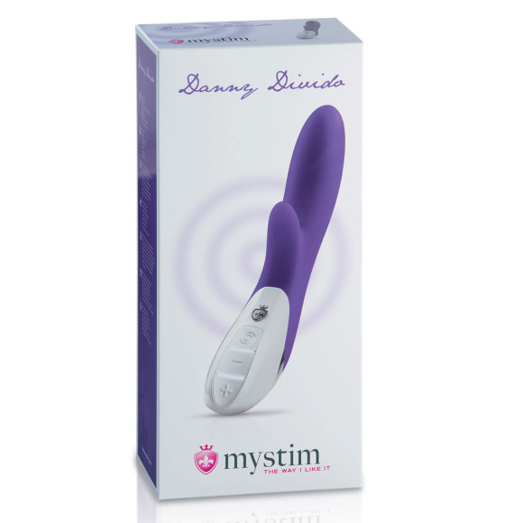 Фиолетовый вибратор Mystim Danny Divido - 27 см. Фиолетовый вибратор Mystim Danny Divido - 27 см.