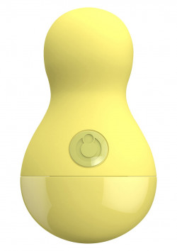 Жёлтый вибростимулятор COCO BODY - 9 см. Жёлтый вибростимулятор COCO BODY - 9 см.