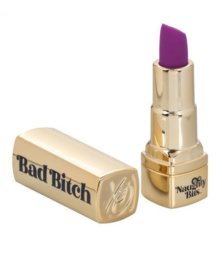 Мини-вибратор в виде тюбика помады Naughty Bits Bad Bitch Lipstick Vibrator Мини-вибратор в виде тюбика помады Naughty Bits Bad Bitch Lipstick Vibrator