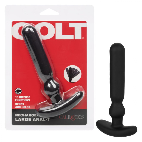 Черный анальный вибростимулятор Rechargeable Large Anal-T - 15 см. Черный анальный вибростимулятор Rechargeable Large Anal-T - 15 см.