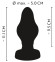 Черная анальная пробка Super Soft Butt Plug - 11,1 см. Черная анальная пробка Super Soft Butt Plug - 11,1 см.
