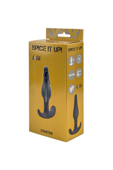 Серая анальная пробка Starter - 10,5 см. Серая анальная пробка Starter - 10,5 см.