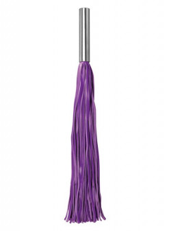 Фиолетовая плётка Leather Whip Metal Long - 49,5 см. Фиолетовая плётка Leather Whip Metal Long - 49,5 см.