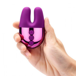 Фиолетовый вибратор с ушками Le Wand Double Vibe Фиолетовый вибратор с ушками Le Wand Double Vibe