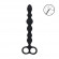 Черная анальная цепочка Beaded Silicone Anal Probe with Double Loop - 24 см. Черная анальная цепочка Beaded Silicone Anal Probe with Double Loop - 24 см.