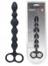 Черная анальная цепочка Beaded Silicone Anal Probe with Double Loop - 24 см. Черная анальная цепочка Beaded Silicone Anal Probe with Double Loop - 24 см.