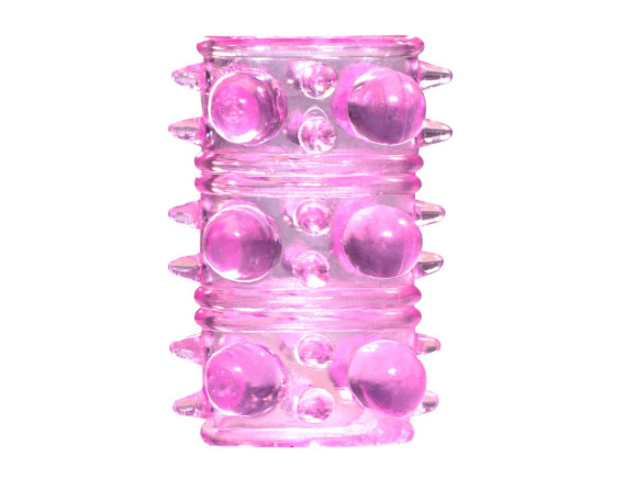 Розовая насадка на пенис Rings Armour Розовая насадка на пенис Rings Armour