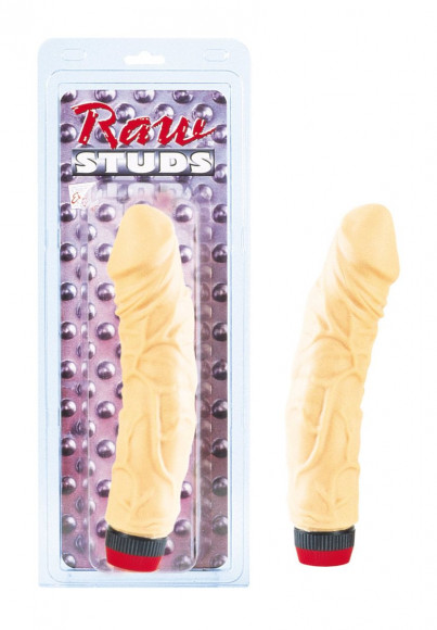 Фаллоимитатор с вибрацией Super Veined Vibrator - 20 см.