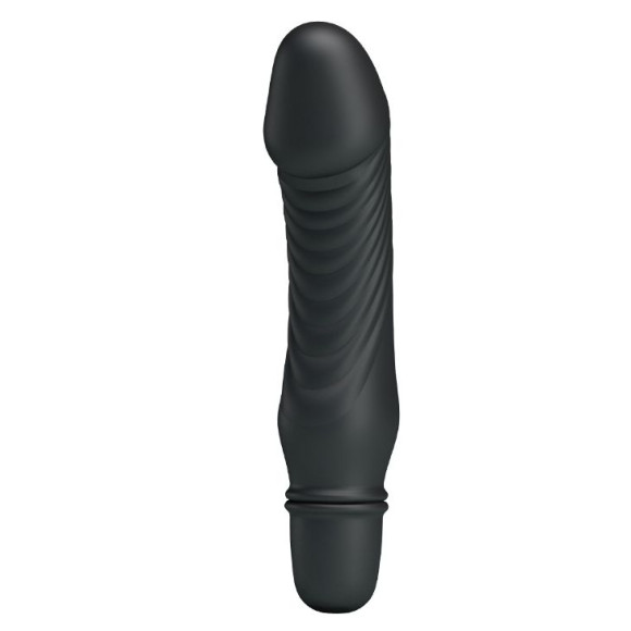 Черный мини-вибратор Stev -13,5 см. Черный мини-вибратор Stev -13,5 см.