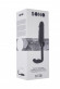 Серая насадка с анальной вставкой Stretchy Penis Exten and Plug  No.38