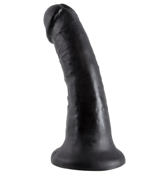 Чёрный фаллоимитатор с присоской 6 Cock - 15,2 см. Чёрный фаллоимитатор с присоской 6 Cock - 15,2 см.
