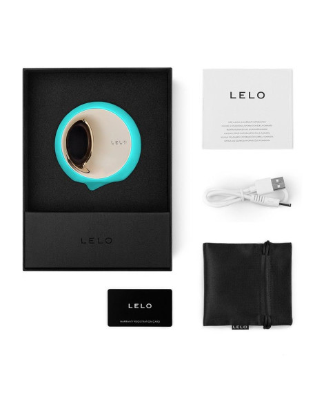 Аквамариновый клиторальный стимулятор Lelo Ora 3 Аквамариновый клиторальный стимулятор Lelo Ora 3
