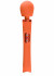 Оранжевый жезловый вибромассажер Vim Vibrating Wand - 31,3 см.