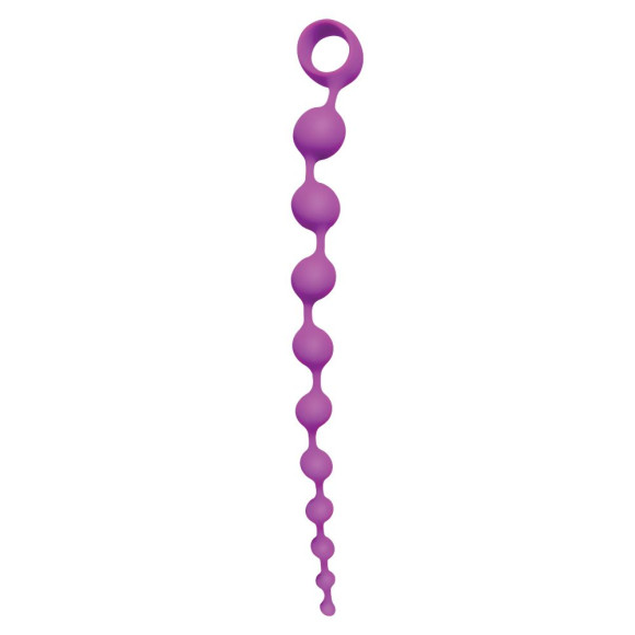 Лиловая анальная цепочка Beaded Adventure - 35,5 см. Лиловая анальная цепочка Beaded Adventure - 35,5 см.