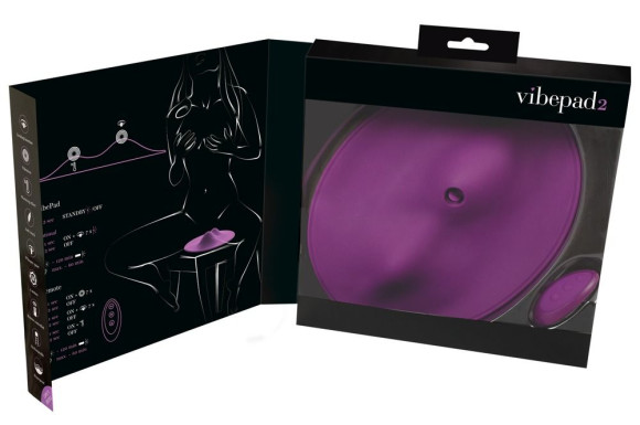 Фиолетовая подушка-вибромассажер Vibepad 2 Фиолетовая подушка-вибромассажер Vibepad 2