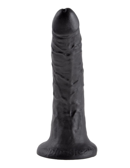 Чёрный фаллоимитатор с присоской 7 Cock - 17,8 см. Чёрный фаллоимитатор с присоской 7 Cock - 17,8 см.