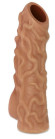 Телесная насадка с венками и открытой головкой Nude Sleeve M - 12 см. Телесная насадка с венками и открытой головкой Nude Sleeve M - 12 см.