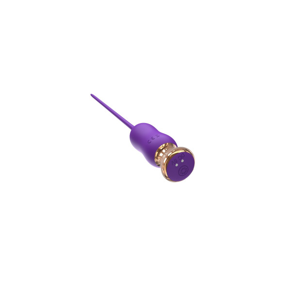 Фиолетовый тонкий стимулятор Nipple Vibrator - 23 см. Фиолетовый тонкий стимулятор Nipple Vibrator - 23 см.