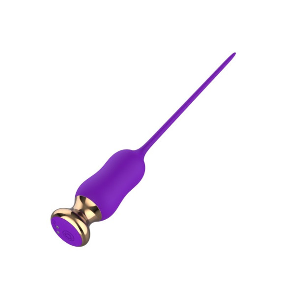 Фиолетовый тонкий стимулятор Nipple Vibrator - 23 см. Фиолетовый тонкий стимулятор Nipple Vibrator - 23 см.