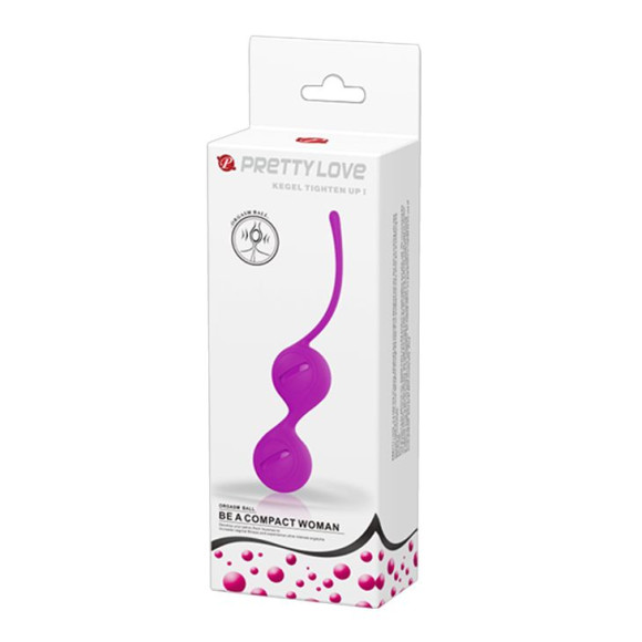 Лиловые вагинальные шарики на сцепке Kegel Tighten Up I Лиловые вагинальные шарики на сцепке Kegel Tighten Up I