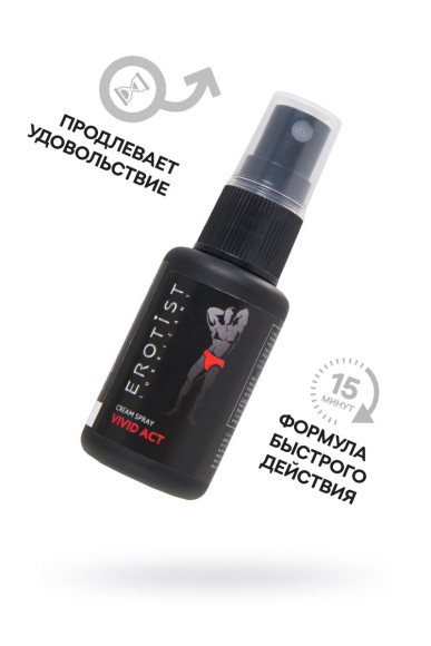 Возбуждающий крем-спрей для мужчин Erotist Vivid Act - 30 мл. Возбуждающий крем-спрей для мужчин Erotist Vivid Act - 30 мл.