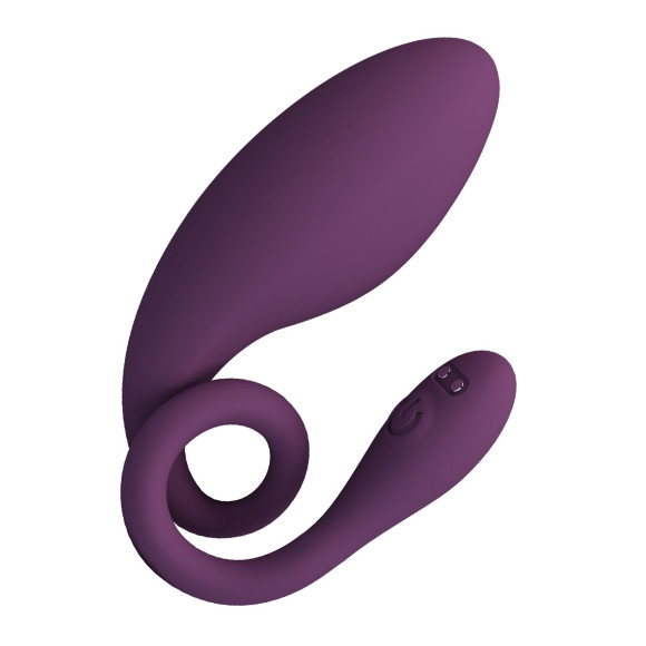 Фиолетовое виброяйцо Dora с управлением через приложение
