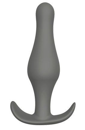 Серая анальная втулка Plug With T-handle - 10,3 см. Серая анальная втулка Plug With T-handle - 10,3 см.