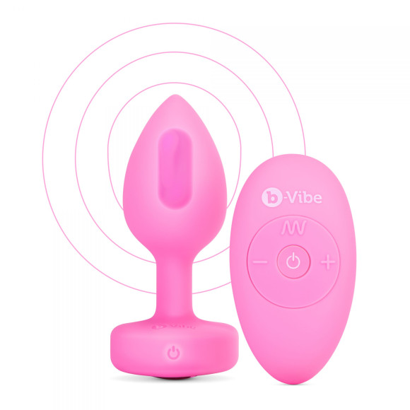 Розовый анальный плаг с кристаллом-сердцем Vibrating Heart Shape Jewel Plug S-M Розовый анальный плаг с кристаллом-сердцем Vibrating Heart Shape Jewel Plug S-M