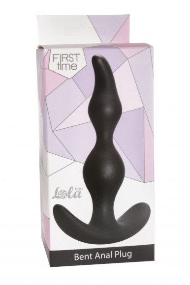 Чёрная анальная пробка Bent Anal Plug Black - 13 см. Чёрная анальная пробка Bent Anal Plug Black - 13 см.