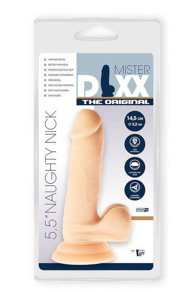 Телесный фаллоимитатор Naughty Nick - 14,5 см. Телесный фаллоимитатор Naughty Nick - 14,5 см.