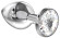 Большая серебристая анальная пробка Diamond Clear Sparkle Large с прозрачным кристаллом - 8 см. Большая серебристая анальная пробка Diamond Clear Sparkle Large с прозрачным кристаллом - 8 см.
