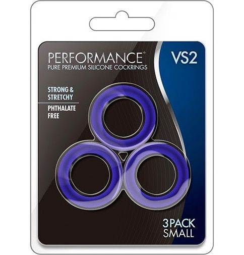 Набор из 3 синих эрекционных колец VS2 Pure Premium Silicone Cock Rings Набор из 3 синих эрекционных колец VS2 Pure Premium Silicone Cock Rings