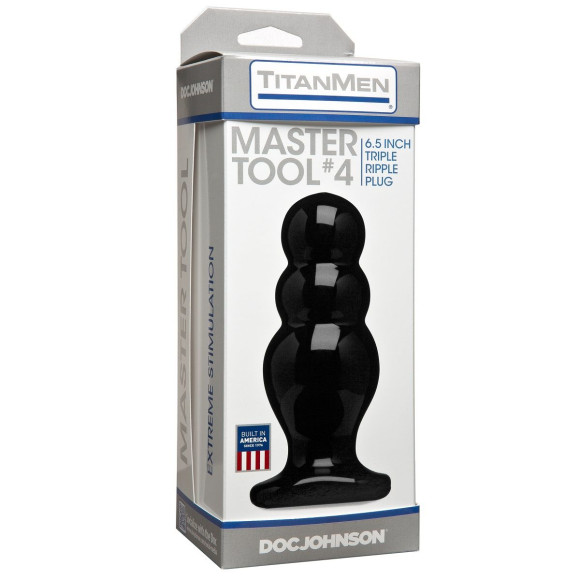 Анальный стимулятор Titanmen Tools - Master Tool #4 - 16,76 см. Анальный стимулятор Titanmen Tools - Master Tool #4 - 16,76 см.