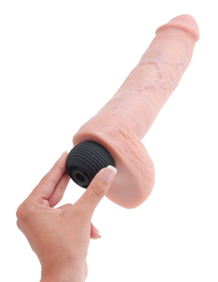 Телесный фаллоимитатор с функцией семяизвержения 11 Squirting Cock with balls - 27,9 см. Телесный фаллоимитатор с функцией семяизвержения 11 Squirting Cock with balls - 27,9 см.