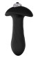 Черная анальная вибровтулка SINGLE SPEED DIAMOND PLUG - 9 см.