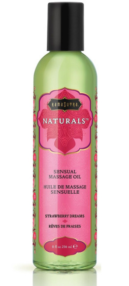 Массажное масло Naturals Strawberry Dreams с ароматом клубники - 236 мл. Массажное масло Naturals Strawberry Dreams с ароматом клубники - 236 мл.