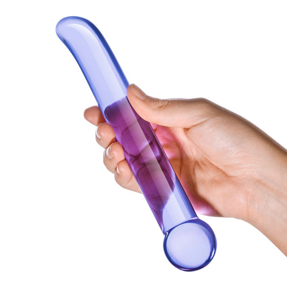 Гладкий стеклянный стимулятор G-Spot Tickler - 17 см. Гладкий стеклянный стимулятор G-Spot Tickler - 17 см.