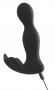 Черная анальная пробка с вибрацией, вращением и пультом ДУ RC Butt Plug with 2 Functions