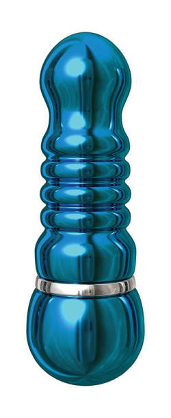 Голубой алюминиевый вибратор BLUE SMALL - 7,5 см. Голубой алюминиевый вибратор BLUE SMALL - 7,5 см.