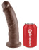 Коричневый фаллоимитатор 9 Cock - 22,9 см. Коричневый фаллоимитатор 9 Cock - 22,9 см.