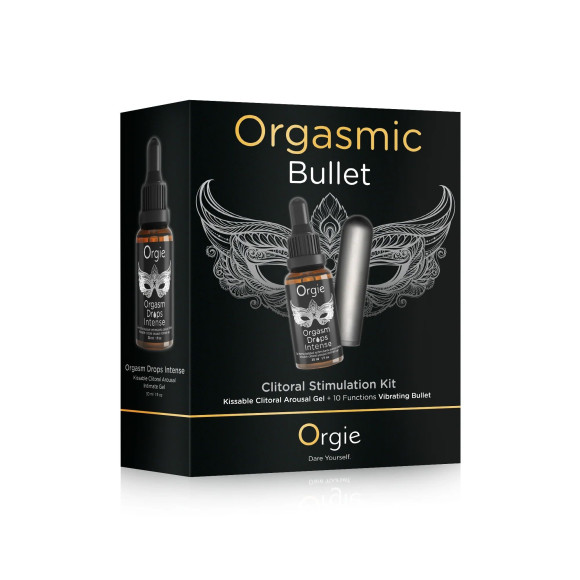 Набор Orgie Orgasmic Bullet: вибропуля и возбуждающий гель Orgasm Drops Intense Набор Orgie Orgasmic Bullet: вибропуля и возбуждающий гель Orgasm Drops Intense